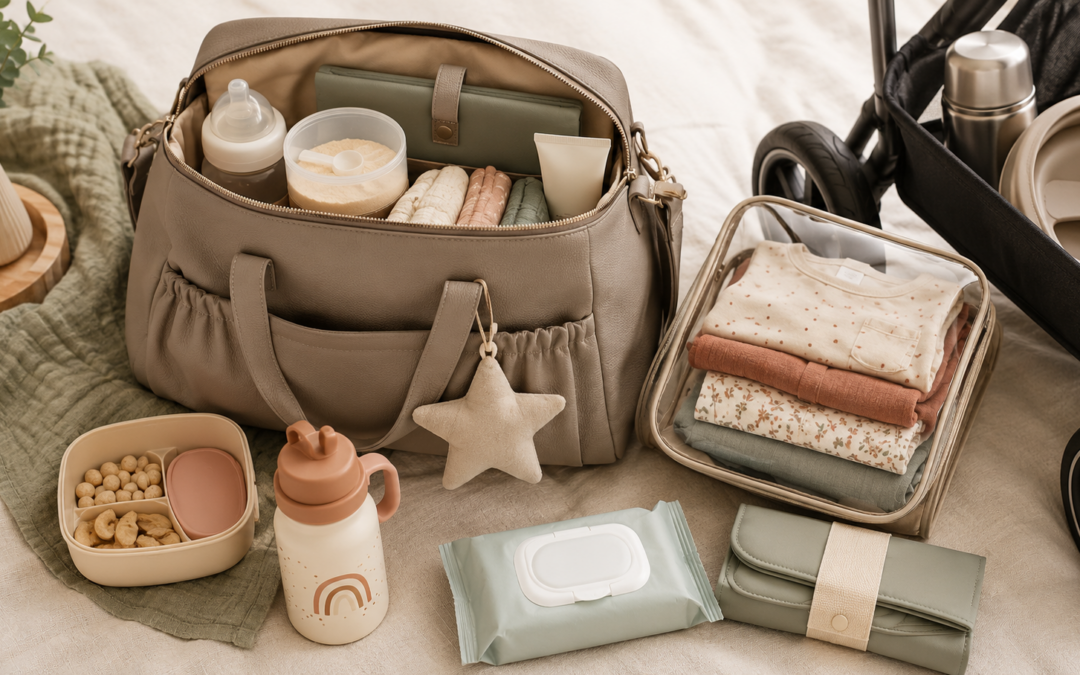 Wickeltasche für Baby und Kleinkind: Was ich für zwei Kinder wirklich mitnehme