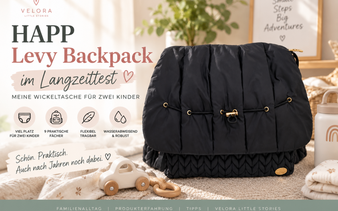 HAPP Levy Backpack im Langzeittest: Meine Wickeltasche für zwei Kinder